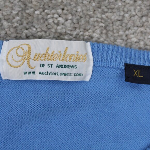 Vintage Auchterlonies Golf Sweater Adult XL Old Course St. Andrews Embroidered - Picture 8 of 13